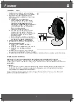 Предварительный просмотр 7 страницы Bestron 8712184054886 Instruction Manual