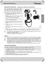 Preview for 11 page of Bestron ABL800WG Instruction Manual