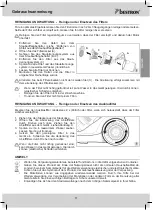 Предварительный просмотр 11 страницы Bestron ABL900WGE Instruction Manual