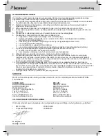 Preview for 4 page of Bestron ACH1500R User Instructions