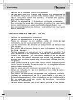 Preview for 5 page of Bestron ADF4000HR Instruction Manual