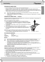 Предварительный просмотр 5 страницы Bestron AF7200 Instruction Manual