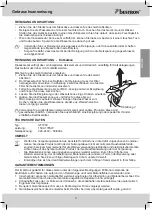 Предварительный просмотр 9 страницы Bestron AF7200 Instruction Manual