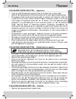 Предварительный просмотр 3 страницы Bestron AFH211B/W/R Instruction Manual