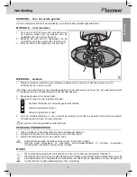 Предварительный просмотр 5 страницы Bestron AFH211B/W/R Instruction Manual