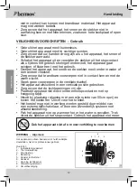 Предварительный просмотр 12 страницы Bestron AFH211B Instruction Manual
