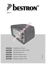 Предварительный просмотр 1 страницы Bestron AGL11 Instruction Manual