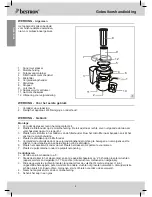 Preview for 4 page of Bestron AGS326 Instruction Manual