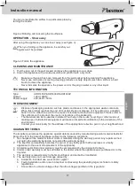 Preview for 17 page of Bestron AHD1400P Instruction Manual