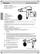 Preview for 8 page of Bestron AHD2000P Instruction Manual