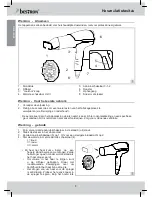 Preview for 8 page of Bestron AHD200P Instruction Manual