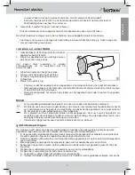 Preview for 9 page of Bestron AHD200P Instruction Manual