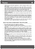 Предварительный просмотр 19 страницы Bestron AHP250D Instruction Manual