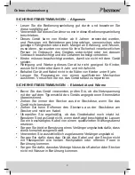 Предварительный просмотр 9 страницы Bestron AIM700 Instruction Manual