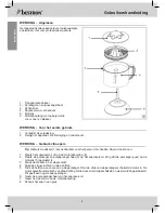 Предварительный просмотр 4 страницы Bestron AKL300 Instruction Manual