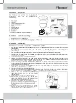 Предварительный просмотр 9 страницы Bestron AKM500SD Instruction Manual