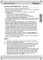 Preview for 9 page of Bestron ALX260CARB User Instructions