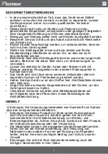 Предварительный просмотр 3 страницы Bestron AMW500V Instruction Manual