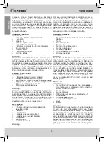 Preview for 8 page of Bestron APG100G Instruction Manual