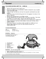 Preview for 4 page of Bestron APG410 Pizza Quartetto Instruction Manual