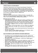Предварительный просмотр 2 страницы Bestron ARC100BBS Instruction Manual