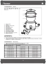 Предварительный просмотр 35 страницы Bestron ARC180 Instruction Manual