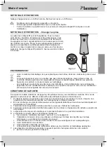 Preview for 13 page of Bestron ASM531 Instruction Manual