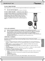 Preview for 21 page of Bestron ASM531 Instruction Manual