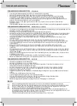 Предварительный просмотр 3 страницы Bestron AST8000 Instruction Manual