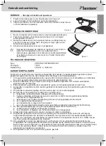 Предварительный просмотр 5 страницы Bestron ATO978 Instruction Manual