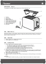 Preview for 24 page of Bestron ATS200RE Instruction Manual