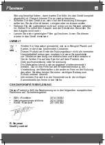 Preview for 4 page of Bestron AVC225W Instruction Manual