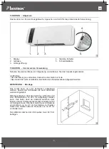 Предварительный просмотр 6 страницы Bestron AWH2000 Instruction Manual