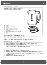 Preview for 12 page of Bestron AWK1800 Instruction Manual