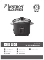 Bestron Black & Wood ARC100BW Instruction Manual preview