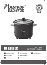 Bestron BLACK and WOOD ARC180BW Instruction Manual preview