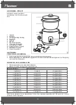 Preview for 35 page of Bestron BLACK and WOOD ARC180BW Instruction Manual