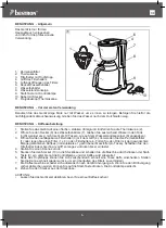 Предварительный просмотр 6 страницы Bestron BREAKFAST CLUB ACM750T Instruction Manual