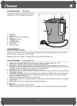 Предварительный просмотр 12 страницы Bestron BREAKFAST CLUB AWK810 Instruction Manual