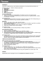 Предварительный просмотр 20 страницы Bestron Copper ASC451CO Instruction Manual