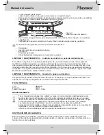 Preview for 63 page of Bestron DBM400 User Instructions