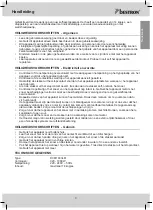 Предварительный просмотр 3 страницы Bestron DCM1000LM Instruction Manual