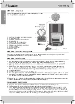 Предварительный просмотр 4 страницы Bestron DCM1000LM Instruction Manual