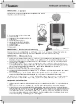 Preview for 8 page of Bestron DCM1000LM Instruction Manual