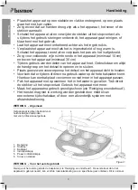 Предварительный просмотр 3 страницы Bestron DCM8162 Instruction Manual