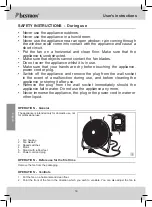 Предварительный просмотр 16 страницы Bestron DFA30 Instruction Manual
