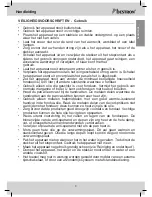 Предварительный просмотр 3 страницы Bestron DFD20R Instruction Manual