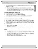 Предварительный просмотр 5 страницы Bestron DFD20R Instruction Manual