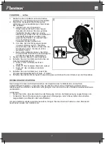 Preview for 7 page of Bestron DFT35W Instruction Manual