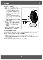 Preview for 25 page of Bestron DFT35W Instruction Manual